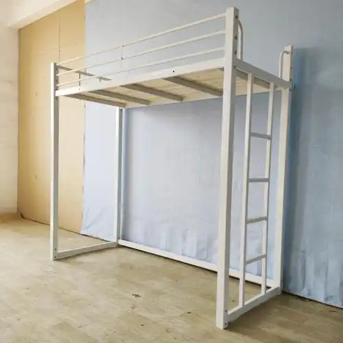 香港直发定制铁艺成人高架床单上层上床公寓床架子钢架可拆卸组装