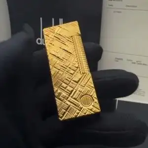 陨石刀削面错刀纹dunhill 新款加长版登喜路精品充气打火