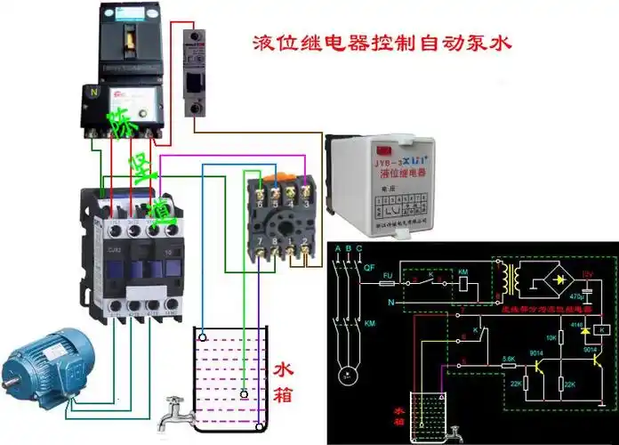 三相水泵加接触器水位控制器图片