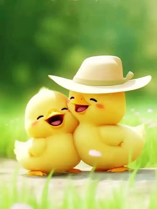 分享一组又萌又可爱的鸭鸭,看了一定会开心    #朋友圈背景图