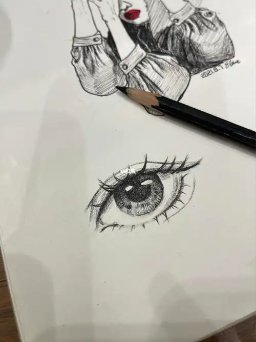 眼睛炭笔练习