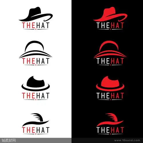 时尚帽子时尚标志企业标志商业标志简约标志个性创意标志logo设计创意