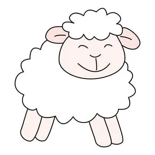 简笔画羊怎么画 怎样画羊最简单画法
