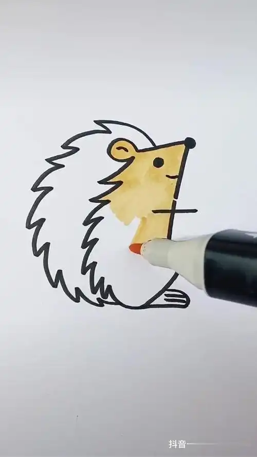 用7 2=9画一只可爱的小刺猬简笔画 画画-母婴亲子视频-搜狐视频