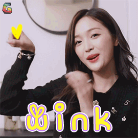 少女吴宣仪wink撩soogifsoogif出品gif动图_动态图_表情包下载_soogif