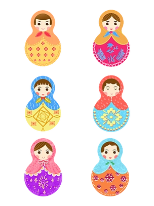 设计元素印章徽章形状复古中国风红落款边框简约清新俄罗斯旅游海报