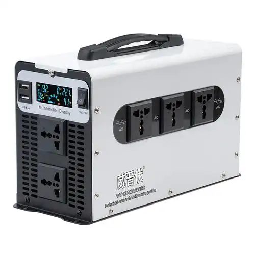 电瓶车锂电池逆变器24v12v48v60v转220v大功率实逆变噐车载转换器