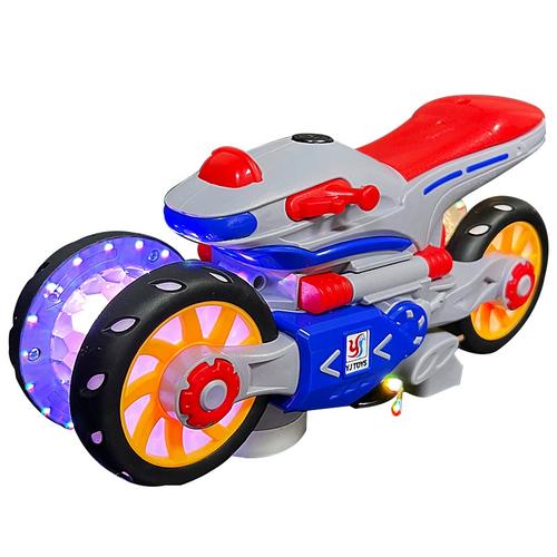 儿童特技变形摩托车电动玩具万向旋转音乐旋转灯光男孩3一6岁礼物