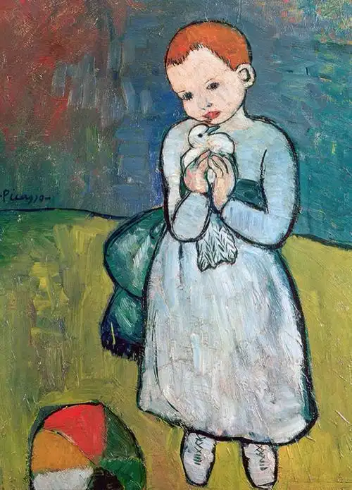 作品欣赏毕加索是一位多产的画家,据相关的统计数据,他的艺术作