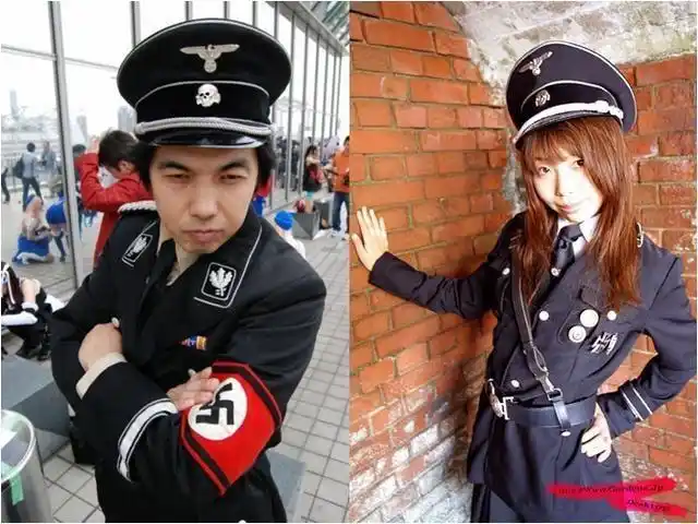 中国脑残粉柏林行纳粹礼被捕