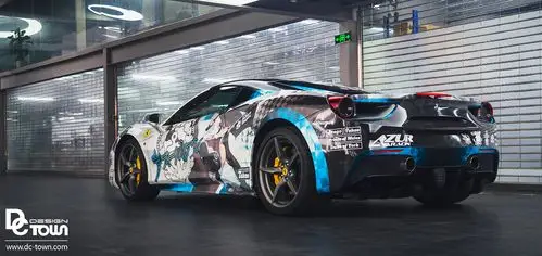 法拉利488 碧蓝航线涂装