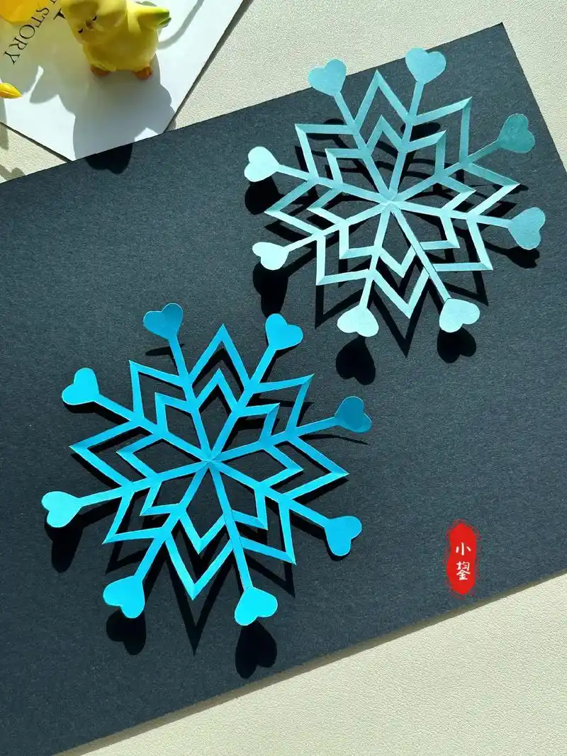雪花剪纸.你那里下雪了吗?