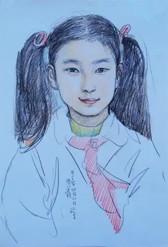 小学生长大成大学里的学生了,还记得小时候老师给你们画的像吗