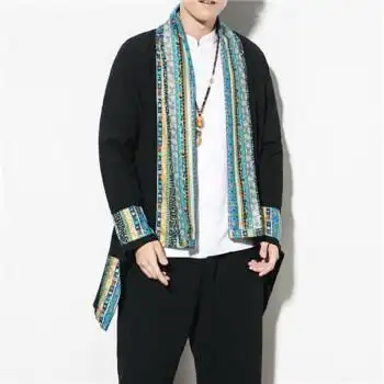 彝族服装男披风衣服彝男披风新疆民族服装藏装藏服康巴安多国x风装