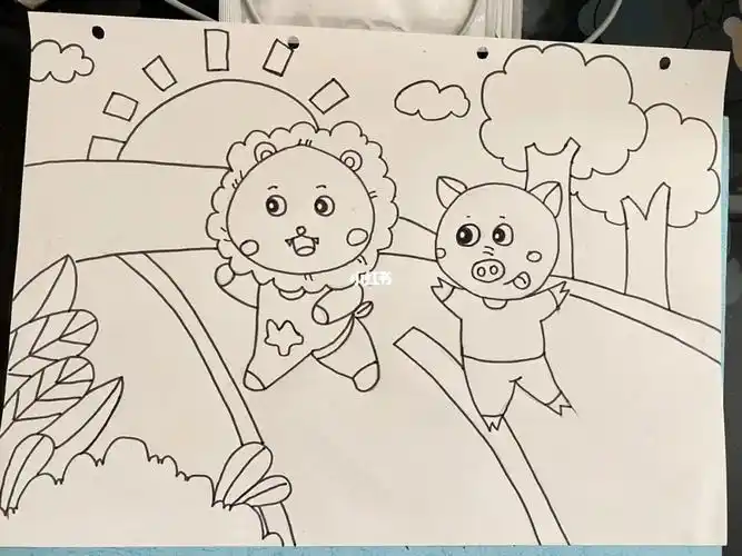 简笔画 动物运动会马克笔简笔画亳州自由行热门攻略动物运动会画森林