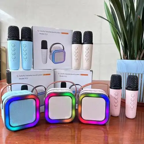 k12蓝牙音响k歌话筒一体户外无线唱歌家用儿童迷你小音响带麦克风