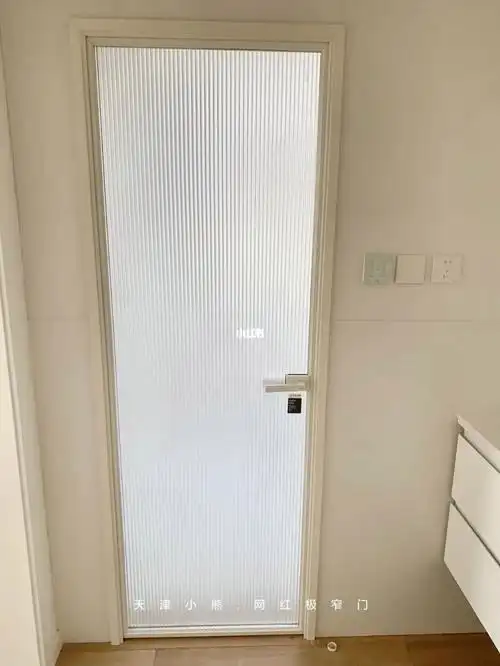 天津装修极窄超白长虹玻璃门安全下车