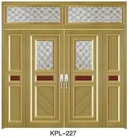 定制室外铝合金大门别墅四开门室外铝合金四开门双开门子母门