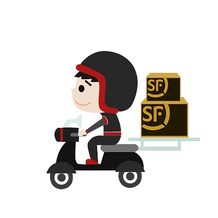 顺丰快递员png素材