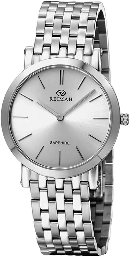 reimah 雷迈表 雅仕系列 石英表 男士手表 钢带白色 6036m