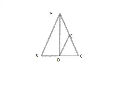 一个等腰锐角三角形,平均分成四份.怎么分?
