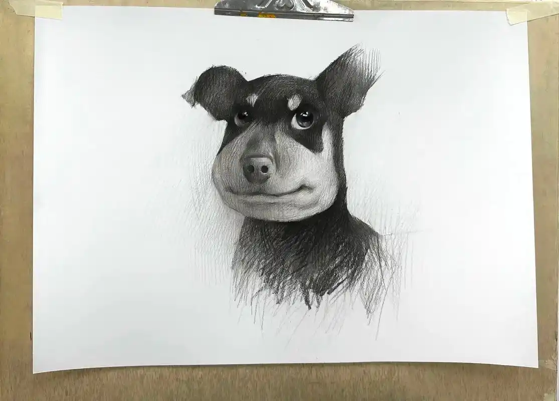 画画 #素描 #梦还没画完 #美术生 #狗狗 - 抖音