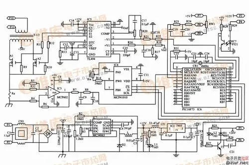 基于dcdc控制芯片的开关电源电路图