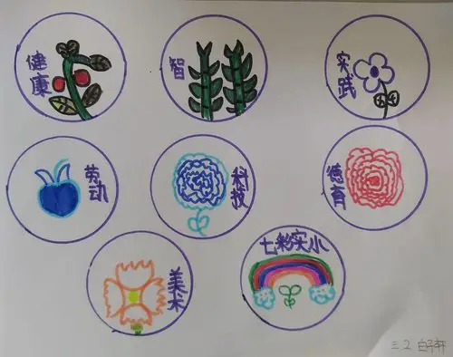 三年级实小奖章设计