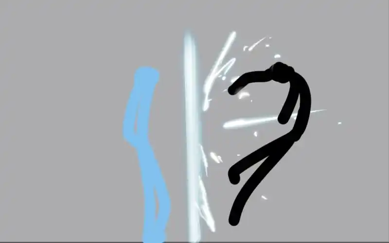 有一点帅的练习火柴人动画