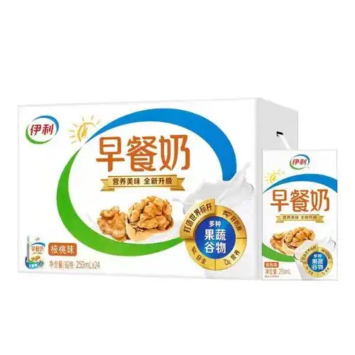 2月新货伊利早餐奶核桃味250ml