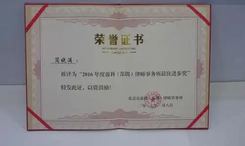 2016年度最佳进步奖