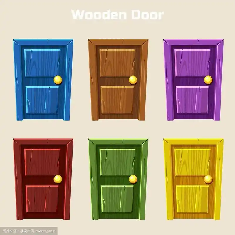 卡通彩色木门