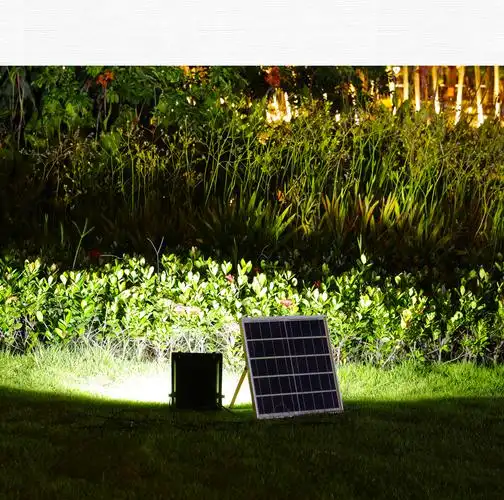 爱登斯太阳能投光灯家用路灯户外防水庭院壁灯超亮工程照明灯大功率新