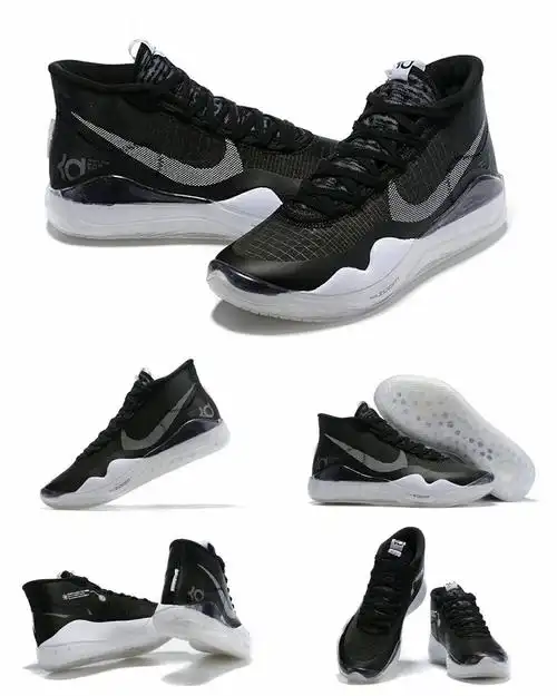 【官方旗舰】杜兰特12代 kd12黑白实战篮球鞋男学生黑水泥糖果癌 全