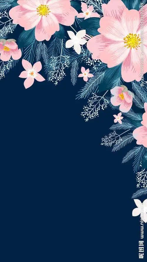 唯美h5背景设计图__背景底纹_底纹边框_设计图库_昵图网nipic.com