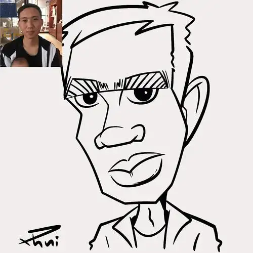 夸张人像|似颜绘|动漫|单幅漫画|插画师鱼肚白 - 原创作品 - 站酷