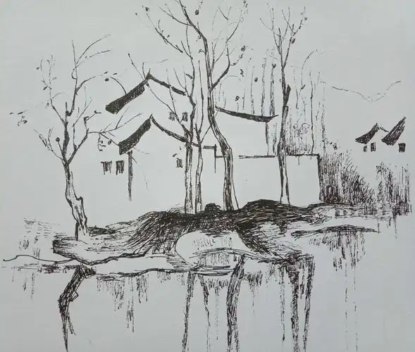 梦然中性笔绘画5