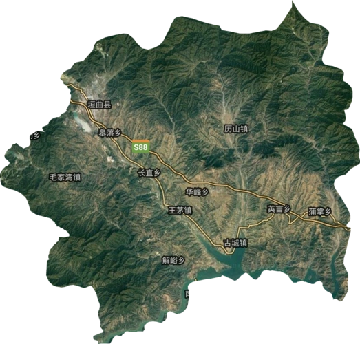 垣曲县高清卫星地图