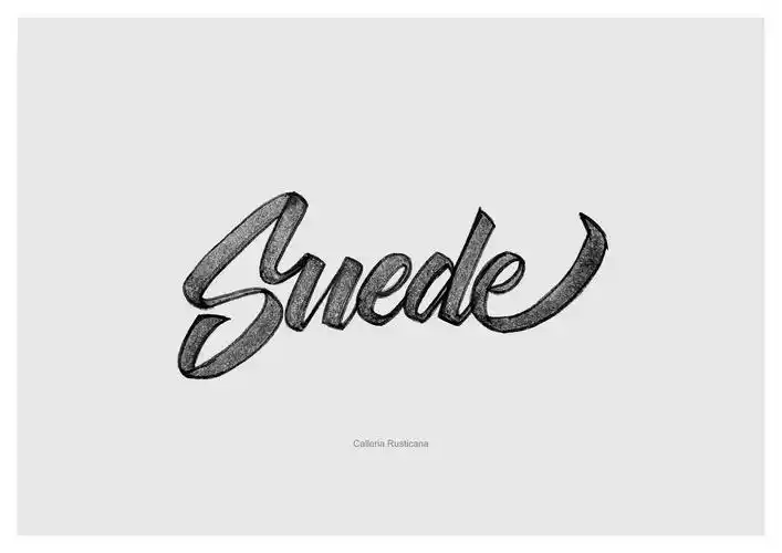 近期英文手绘字体