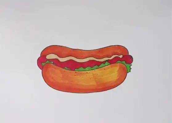 热狗简笔画