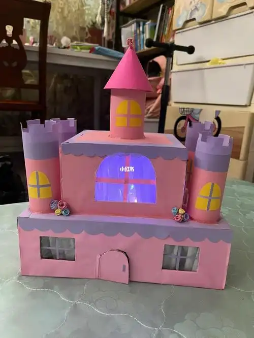 幼儿园的手工也太难了,纸箱城堡希望娃喜欢93#纸箱城堡