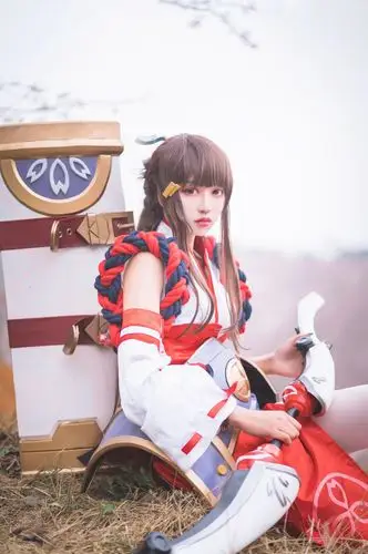 王者荣耀##花见巫女 伽罗正片##樱花#_cosplay|游民星空