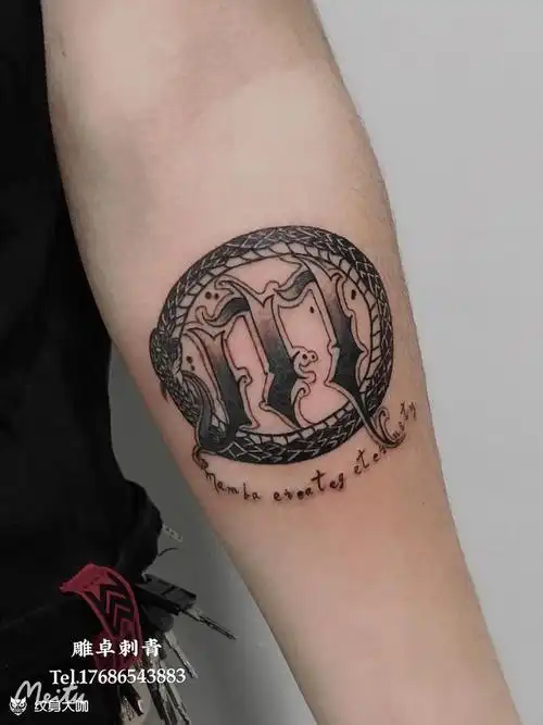 纪念黑曼巴_纹身图案手稿图片_雕卓的纹身作品集