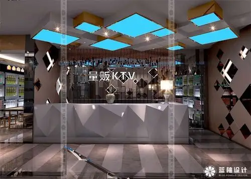 ktv前台装修效果图 ktv前台设计效果图