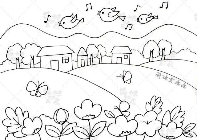 含文字内容的春天手抄报模板及简笔画合集,简单漂亮,可收藏备用