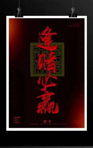 春节逢赌必赢海报