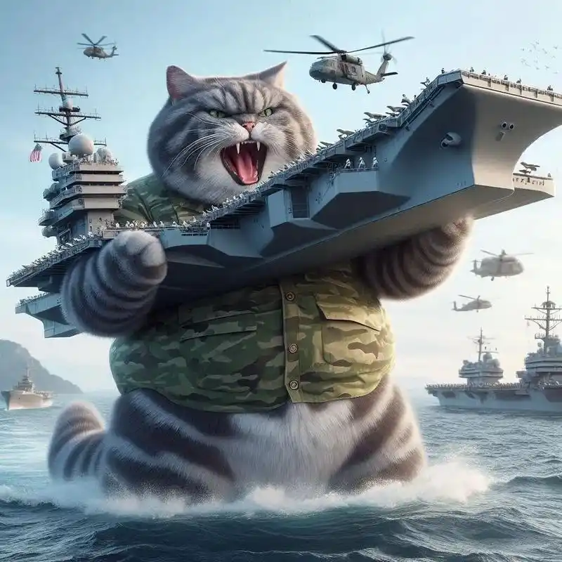 凶狠无比的巨型猫咪.#喵星人 #小猫治愈世界 #动物成精系列 - 抖音