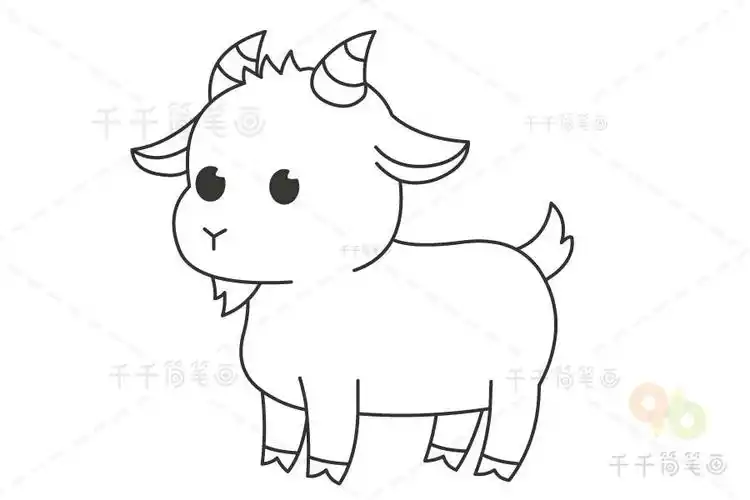 羊的简笔画可爱简单