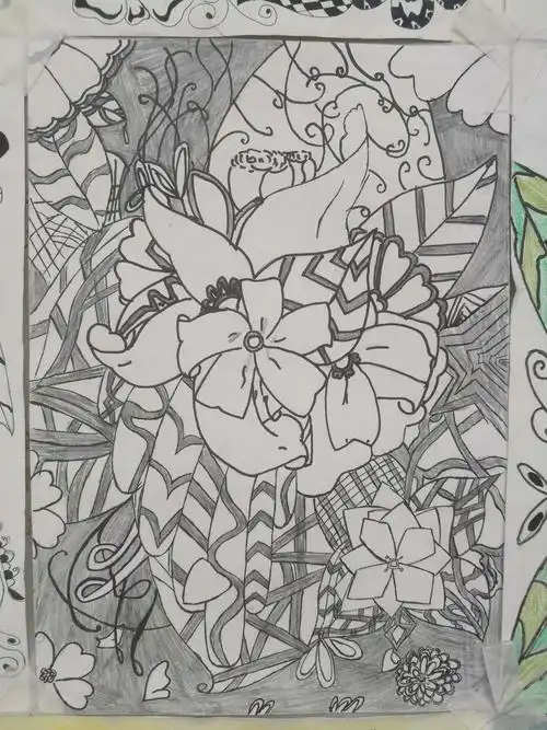 2019六,七年级期末精品绘画展示