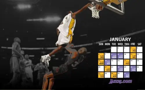 洛杉矶湖人队官方桌面壁纸